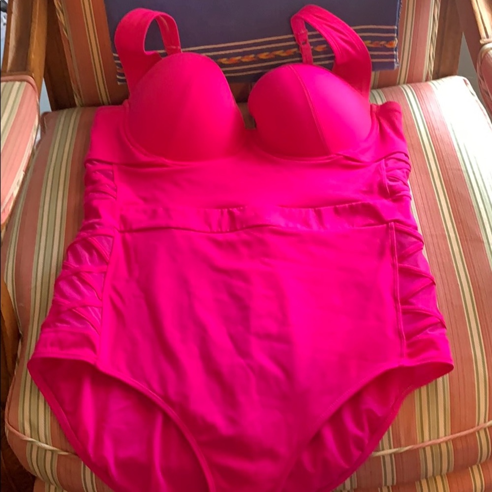 Torrid mesh detail bathing suit size 2